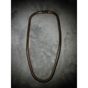 Chunky Gold Tone 18 In Necklace With Magnet Closure Boho Chic Versatile Vintag